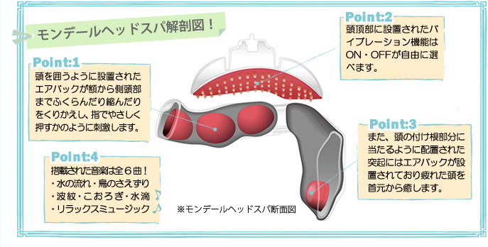 モンデールヘッドスパ解剖図