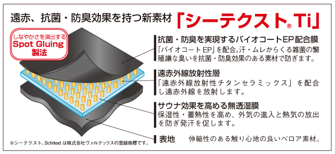 シーテクスト Ti 遠赤 抗菌 防臭